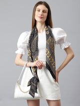 Gold Gravestone Scarf and Bag Scarf Set - TOSSIDO