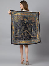 Gold Gravestone Scarf and Bag Scarf Set - TOSSIDO