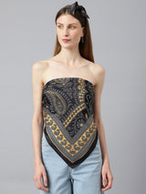 Gold Gravestone Scarf and Bag Scarf Set - TOSSIDO