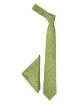 Green Anchor Necktie & Pocket Square Giftset - TOSSIDO