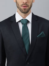 Green Striped Necktie & Pocket Square Giftset - TOSSIDO