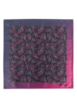Grey Paisley Pocket Square - TOSSIDO