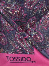 Grey Paisley Pocket Square - TOSSIDO