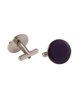 Mauve Solid Cufflink - TOSSIDO