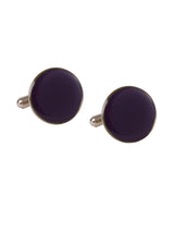 Mauve Solid Cufflink - TOSSIDO