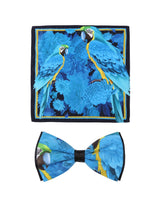 Midnight Beauty Bowtie & Pocket Square Set - TOSSIDO