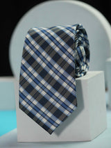 Multicolor Check Handmade Silk Necktie - TOSSIDO