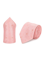 Peach Anchor Necktie & Pocket Square Giftset - TOSSIDO