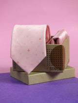 Peach Anchor Necktie & Pocket Square Giftset - TOSSIDO
