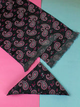 Piceous Stole & Pocket Square Set - TOSSIDO