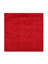 Red Paisley Woven Necktie & Pocket Square Giftset - TOSSIDO