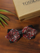 Ruby Rhinestone Bowtie - TOSSIDO