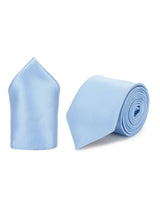Sky Shine Necktie & Pocket Square - TOSSIDO