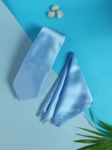 Sky Shine Necktie & Pocket Square - TOSSIDO