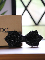 Spruce Up Rhinestone Bowtie - TOSSIDO