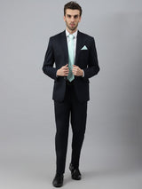 Turquoise Anchor Necktie & Pocket Square Giftset - TOSSIDO