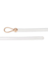 White Slim Vegan Leather Women's Belt - TOSSIDO