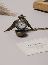 Ornate Winged Orb Pocket Watch
