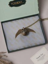 Ornate Winged Orb Pocket Watch
