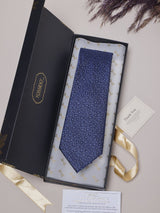 Blue Paisleys Teflon Silk Necktie
