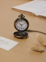 Sculpted Rose Pocket Watch