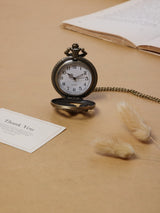 Twin Wolf Guardians Pocket Watch