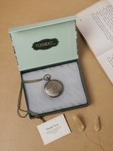 Sculpted Rose Pocket Watch
