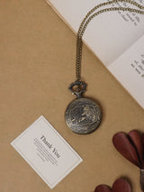 Forest Wolf Family Pocket Watch