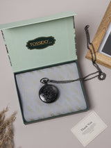Midnight Filigree Pocket Watch