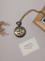 Woodland Deer Family Pocket Watch