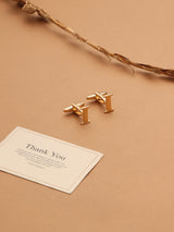 Golden Alphabet I Cufflink