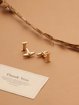 Golden Alphabet I Cufflink