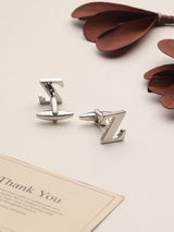 Silver Alphabet Z Cufflink