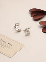 Silver Alphabet Q Cufflink