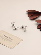 Silver Alphabet T Cufflink