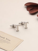 Silver Alphabet T Cufflink