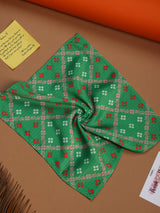 Green Geometric Pocket Square