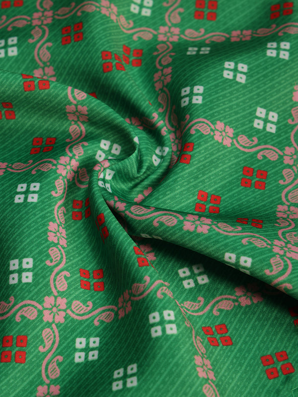 Green Geometric Pocket Square