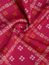 Pink Geometric Pocket Square