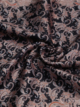 Black Paisley Pocket Square