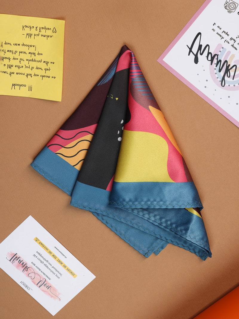 Multicolor Abstract Pocket Square