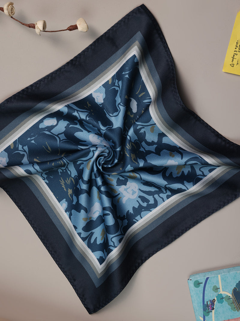 Blue Abstract Pocket Square