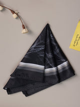 Black Abstract Pocket Square