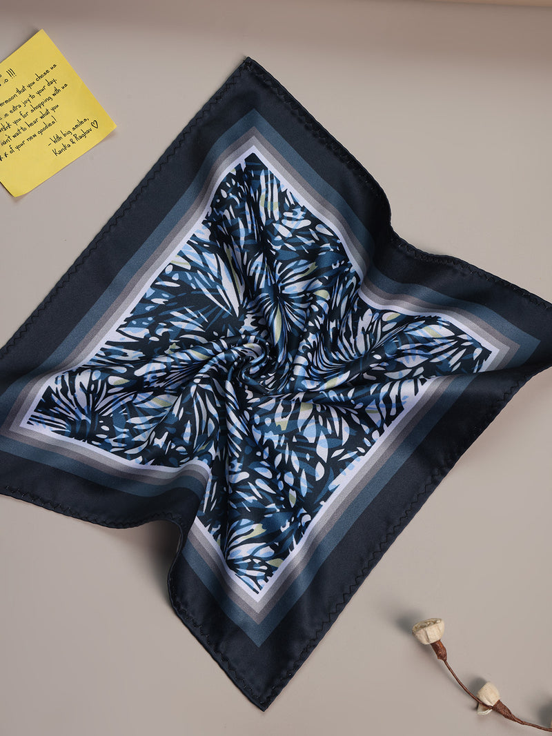 Blue Abstract Pocket Square