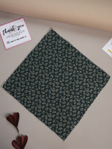 Green Abstract Jacquard Pocket Square