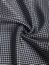 Grey Check Silk Pocket Square