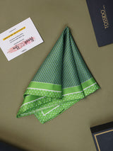 Green Shark Silk Pocket Square