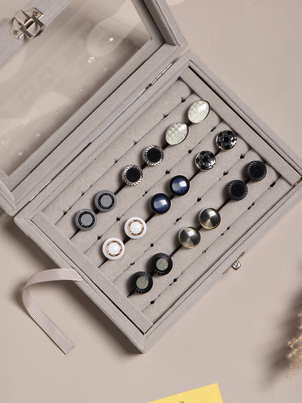 Tossido Premium 9-Pair Men’s Cufflink Collection
