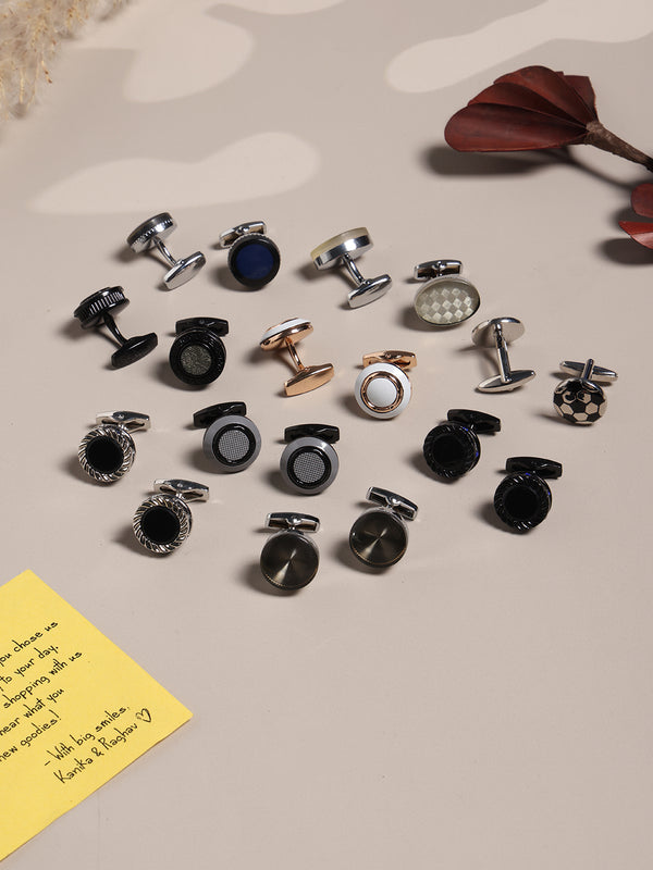 Tossido Premium 9-Pair Men’s Cufflink Collection