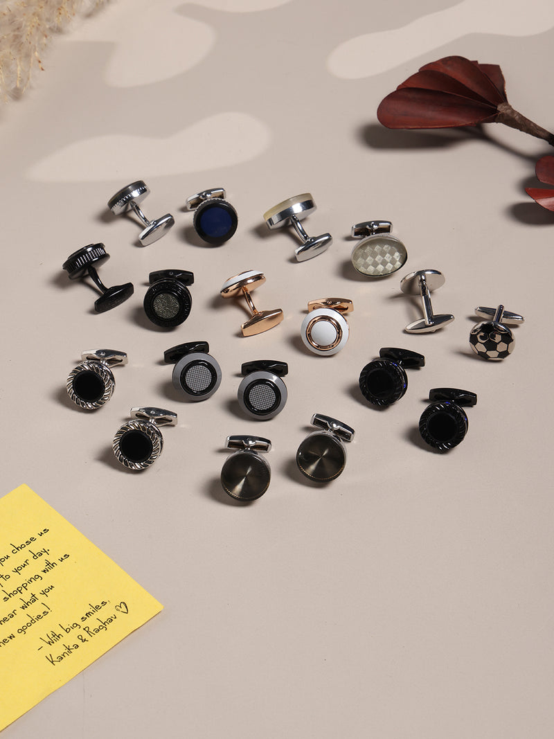 Tossido Premium 9-Pair Men’s Cufflink Collection